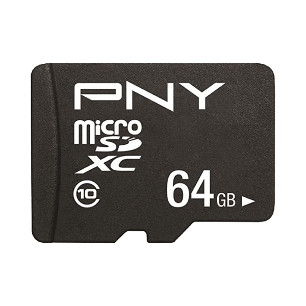 کارت حافظه MicroSDXC پی ان وای کلاس 10 استاندارد سرعت 100MBps ظرفیت 64 گیگابایت