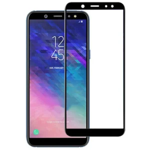 گلس شیشه ای مشکی گوشی موبایل SAMSUNG A6+