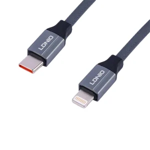 کابل شارژ تایپ سی به لایتنینگ LDNIO مدل LS441 فست 30W