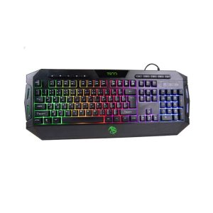 کیبورد گیمینگ تسکو مدل TK 8124، سوییچ ممبران، Full-Size، نورپردازی RGB LED