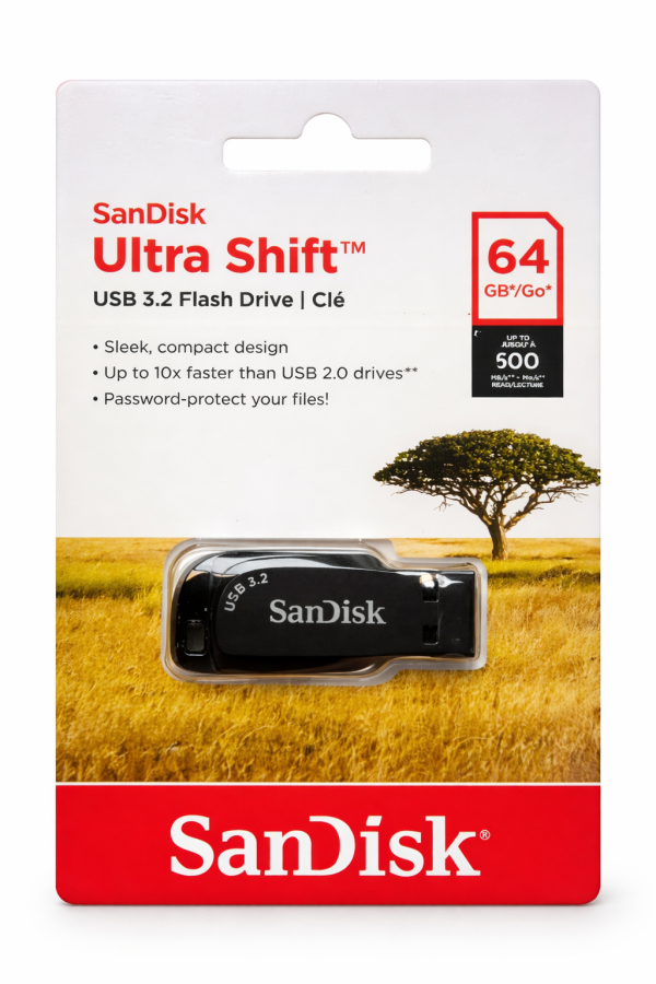 فلش مموری SanDisk Ultra Shift مدل 64GB – USB 3.2 - Image 1