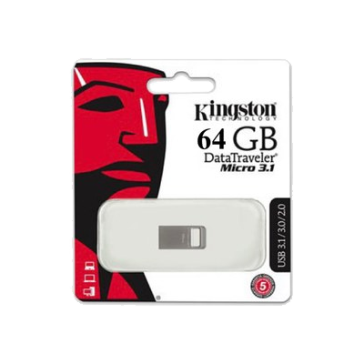 فلش 64 گیگ کینگستون مدل DataTraveler Micro USB 3.1