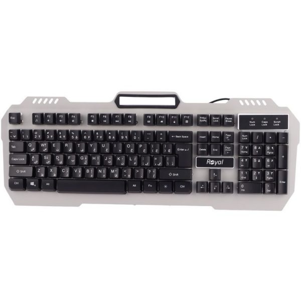 کیبورد RGB سیمی گیمینگ Royal مدل RKG-615