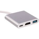 تبدیل تایپ سی Enet هاب HDMI/USB3.0/Type-C مدل K-COUC30HU