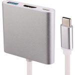 تبدیل تایپ سی Enet هاب HDMI/USB3.0/Type-C مدل K-COUC30HU