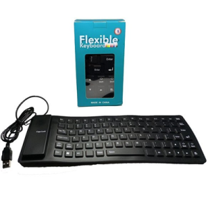 کیبورد انعطاف‌پذیر و ضد آب سیمی مدل flexible