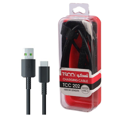 کابل شارژ تایپ سی TSCO مدل TCC 202