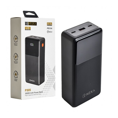 p305 پاوربانک NEXA مدل P305 ظرفیت 30000 میلیآمپر - Image 1