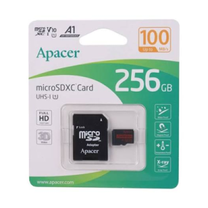 کارت حافظه MicroSDXC اپیسر کلاس 10 استاندارد UHS-I U1 سرعت 100MBps ظرفیت 256 گیگابایت
